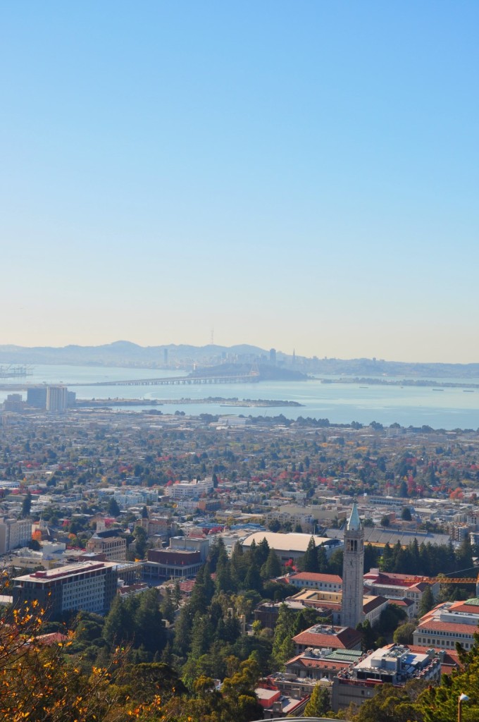 Berkeley, its Campanile and a view of SF, seen from Lawrence Berkeley National Laboratory