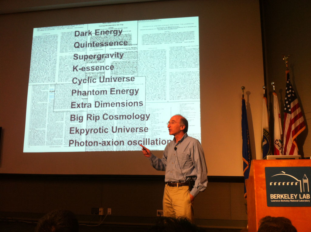 Saul Perlmutter talking about exotic theories in astrophysics